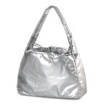 글로시 숄더백 가벼운 복조리형 핸드백 실버 포인트 잇백 20대 : urbangreen