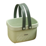 (그린) 휴대용 수납 목욕탕가방 사우나 수영장 헬스 물빠짐 바구니 : 벤타스토어