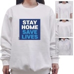 키밍 맨투맨 후드티 STAY HOME 여성 의류프린팅 : 선한능력1