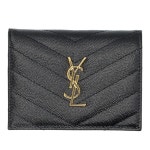 생로랑 쉐브론 퀼팅 YSL 로고 플랩 카드지갑 668290BOWA1 1000 : 어도어럭스