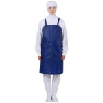 HACCP 식품공장 가볍운 대형 우레탄 방수 앞치마 화이트 115x90 해썹유니폼 조리복 : 우공마켓