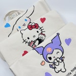 정품 산리오 캐릭터 에코백 패브릭 천 가방 숄더백 장바구니 키티 시나모롤 마이멜로디 쿠로미 : 나이스 스텝