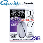 가마가츠 WORM 318 W-LESS WACKY 웜318와키 송어바늘 : 삼정무역