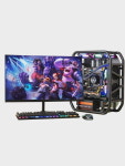 하이엔드 PC 본체 I7 PC방 수냉 사무용 멀티플레이어 게임 조립기 비정형  데스크톱 풀세트 : 우라오스