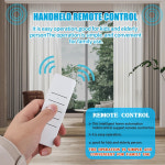 슬렛 레일 커튼 스마트 암막 전동 자동 보호  투야 와이파이 전기 홈 모터 시스템 트랙 로드 지능형 지지대 알렉사 구글 앨리스 최신 225mm... 