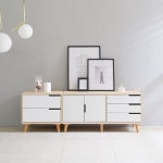 미니서랍장 책상서랍장 사무실 책상 정리함 Apetecible 2단 거실장 세트 1800 : 레코드앤디클레어