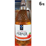 대량 사과 발효식초 1800ml/6개 업소용 벌크 식당 : 이해가구백화점