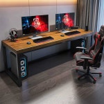 형제 책상 2인용 자매 테이블 pc방 공부방 컴퓨터 원목책상 160x70x75 : 일상셀러