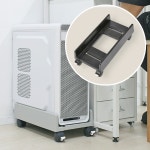 이동식 본체받침대 바퀴달린 pc 트레이 너비조절 쿨링 거치대 : 일 등 공 구