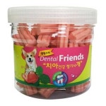강아지 덴탈프랜드 딸기 300g 1P 애견 치석관리 간식 : 빨강숲