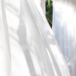 창안애 화이트 린넨 맞춤속커튼 거실 나비주름 90 x 260 : 창안애