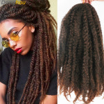 칼론헤어 | 레게머리 가발 Marley Hair For Braids 아프로 킨키 말리 브레이드 헤어 카네 칼론 합성 밥 옹 브르 익스텐션 Easy Braid : 엠엔제이33
