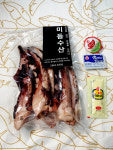 건어물 국내가공 가문어 통족 500g 동전 대왕 오징어 다리 : 미듬수산