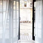 창안애 화이트 린넨 맞춤속커튼 거실 나비주름 90 x 260 : 창안애