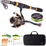 소가일랑 낚싯대 릴 콤보스 여행용 소금물 민물낚시용 스피닝 탄소섬유 망원 … Fishing Full Kits with Carrier Case : 시카고허니타운