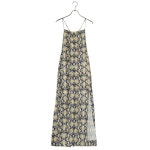 GANNI 가니 SATIN MIDI SLIP DRESS 원피스 F8819 : 블랙앤블랙