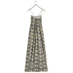 GANNI 가니 SATIN MIDI SLIP DRESS 원피스 F8819 : 블랙앤블랙
