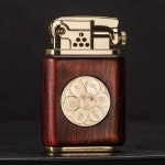 YEEAH Yiya 이야 플린트 수제 오일 라이터 산스크리트 하트 패턴 : 해피버스몰