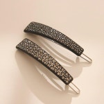 [갤러리아] 제이로렌 일자 큐빅 포인트 패턴 사각 헤어핀 H0736 : 갤러리아백화점