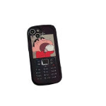 짱구폰케이스 휴대폰케이스 만화 3D 짱구 레트로 재미있는 전화 케이스 아이폰호환 호환 14 12 11 13 프로 맥스 XR XS 14pro IMD 커버 선물... 