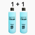 핸드앤풋클린 대용량 손 발 국산 보습 소독제 네일 도구 소독 1000ml 1+1 : 마초네일