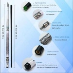 당구큐대 디자인 스틱 125mm 흰색 당구 당구큐 풀 큐대 포켓볼 일반 탄소 3쿠션 팁 뱀 : 글로벌콩이