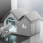 아서아리 대형 이글루 하우스 고양이 쿨링 숨숨집 냉방 보온 방수 강아지집 : 아서아리