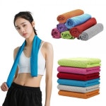 아이스 쿨 냉감 스포츠 타월 7컬러 30x80cm 쿨타월 수건 냉감섬유 : 미니미니 선물가게