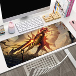리그오브레전드 마우스패드 리그 오브 레전드 레오나 대형 마우스 패드 사무실 PC 게임 액세서리 키보드 노트북 카와이 애니메이션 데스크... 