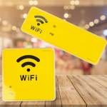 아크릴 와이파이 안내판 WiFi 비밀번호 표지판 카페 식당 매장 백화점 사무실 회사 팻말 : 비즈너드