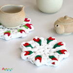 아트랄라 양말목 공예 튤립 매트 만들기 티코스터 손뜨개 DIY 집콕놀이 : ARTLALA 아트랄라