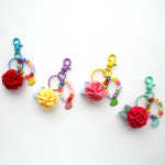 DIY세트 미니 펠트 카네이션 키링 만들기 키홀더부자재 : 핸드메이드집