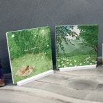 [꾸밈] tj532-스탠드액자2P_감성초록풍경03 : 핫트랙스