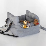 이동가방 안전벨트 손잡이달린 쿠션형 강아지 카시트 사고예방 차량방석 돌발방지 : 더나이스77