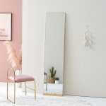 M8100 라운드 전신거울 400x1700 받침대포함 3colors : 홈케어링