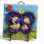 귀여운 나비 클레이공예 모스 미니 액자 만들기 키트 유치원미술 DIY : 라라미유