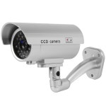 방범용 모형 CCTV 카메라 CT98 LED 가정용 가짜 씨씨티비 현관 상가 복도 문 : 셰어라이프