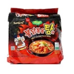 Samyang 한국 핫 스파이시 국수 파이어 치킨 맛 챌린지 라멘 스튜 타입 5팩 불닥 보케움 탱 미운 : 스포트리스토어