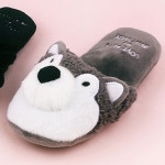강아지 허스키 바스락 삑삑이 슬리퍼 장난감 토이 : findjoyshop