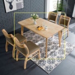 우드식탁 우드테이블 캠핑 차박 접이식 휴대용 D44 모더닌 4인 원목 식탁 SH451 : 그레잇제이씨01