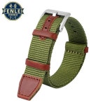 해밀턴 호환 시계줄 시계 스트랩 카키 그린 필드 워치용 직조 나일론 가죽 441 롤렉스 남성용 야외 스포츠 밴드 H6943 : 에이트드림