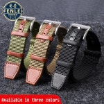 해밀턴 호환 시계줄 시계 스트랩 카키 그린 필드 워치용 직조 나일론 가죽 441 롤렉스 남성용 야외 스포츠 밴드 H6943 : 에이트드림