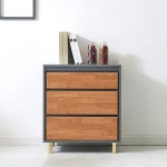 거실 안방 소품 수납장 3단 서랍 협탁 600 고급스러운분위기 틈새가구 침대보조 : 씨엠리치