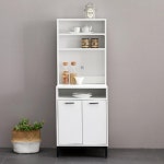 주방 가구 그릇정리 상부 도어 수납장 세트 600 부엌수납장 좁은공간수납 거실 : 씨엠리치