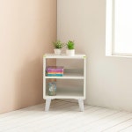 아아방꾸미기 수납 선반 화이트 다리형 2단 협탁 다용도선반 협탁가구 거실협탁 : 씨엠리치