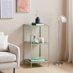 거실 틈새 수납선반 강화유리 모듈 3단 협탁 430 소품수납 카페장식 1인가구 : 씨엠리치