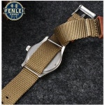 해밀턴 호환 시계줄 시계 스트랩 카키 그린 필드 워치용 직조 나일론 가죽 441 롤렉스 남성용 야외 스포츠 밴드 H6943 : 에이트드림