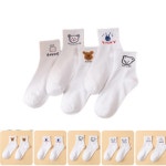 여성용 귀여운 곰돌이 패션 중목양말 : 주식회사 서진글로벌