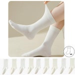 여성 학생을 위한 다리가 길어보이는 무압박 무지중목양말 : 주식회사 서진글로벌