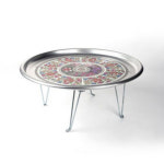 접이식 양은 밥상 42cm 빈티지 레트로 옛날 술상 시골 밥상 : 세이헤이